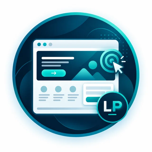 Exemplo visual de Landing Page